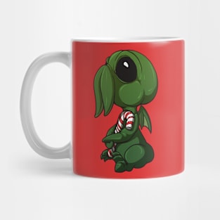 Candy Cane Cthulhu Mug